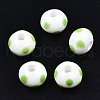 Handmade Porcelain Beads PORC-S504-001G-1