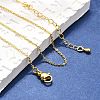 Brass Cable Chain Necklaces Making MAK-P011-01G-4