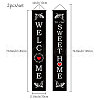 Rectangle Door Wall Hanging Polyester Sign for Festival HJEW-WH0036-02F-2