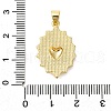 Brass Enamel Pendants KK-P303-08A-G-3
