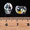 Electroplate Glass Beads Strands EGLA-T021-09B-4