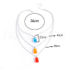 Alloy & Resin Bear Pendant 3-Layer Necklaces for Women WG0729C-01-1