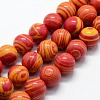 Synthetic Malachite Beads Strands X-G-I199-32-8mm-A-1