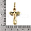Brass Micro Pave Cubic Zirconia Pendants KK-Q066-41G-3
