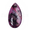 Natural Dragon Veins Agate Pendants G-N0325-13-2