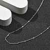 Brass Curb Chains Necklaces for Women NJEW-D302-18P-2