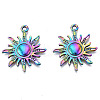 Rainbow Color Alloy Pendants PALLOY-N156-141-NR-2