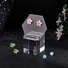 Acrylic Earring Display Stands Cube EDIS-WH0032-16A-5
