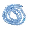 Natural Dyed White Jade Beads Strands G-C179-A6mm-10-3