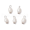 Natural Cultured Freshwater Pearl Rice Pendants PALLOY-JF03922-01-1