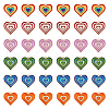 SUPERFINDINGS 36Pcs 6 Colors Alloy Pendants ENAM-FH0001-54-1