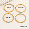 4Pcs Luxurious Oval Zinc Alloy Bangle Set XX0385-2-5