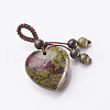 Natural & Synthetic Mixed Stone Hanging Decorations HJEW-K032-07A-2