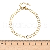 304 Stainless Steel Rolo Chains Bracelets for Women BJEW-U043-02G-5