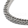 201 Stainless Steel Mesh Necklace NJEW-Q335-08P-2