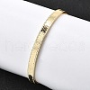 Brass Cuff Bangles for Women BJEW-G742-01G-2