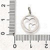 304 Stainless Steel Charms STAS-Z119-08P-3