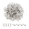 Unicraftale 200Pcs Rack Plating Brass Cord Ends KK-UN0003-19-1