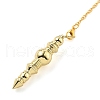 Brass Dowsing Pendulum Big Pointed Pendants KK-H491-08G-2