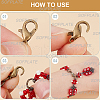 SOFPLATE 800Pcs 8 Colors Zinc Alloy Lobster Claw Clasps FIND-SP0001-32-6