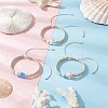 3Pcs Adjustable Handmade Porcelain Beads Braided Bead Bracelets for Women BJEW-JB11970-1