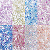 Craftdady 240G 8 Colors AB-Color Plated DIY 3D Nail Art Decoration Mini Glass Beads EGLA-CD0001-06-1