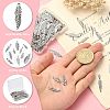 100Pcs 10 Styles Tibetan Style Alloy Pendants TIBEP-CJ0001-64-4