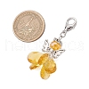 Angel Glass Pendant Decorations HJEW-MZ00260-06-3