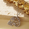 Stainless Steel Color Stainless Steel Pendant Necklace GF1493-16-1