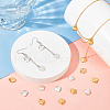 Unicraftale 100Pcs 2 Colors Tibetan Style Alloy Charms FIND-UN0015-54-2