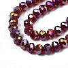 Electroplate Glass Beads Strands EGLA-A034-T3mm-B29-3