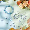SUNNYCLUE 210Pcs Handmade Flower Printed Porcelain Ceramic Beads PORC-SC0001-08-4
