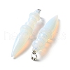 Natural & Synthetic Mixed Gemstone Pendants G-C187-02-3