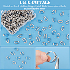 Unicraftale 200Pcs 304 Stainless Steel Linking Rings STAS-UN0060-35-4
