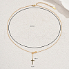 Stylish Stainless Steel Infinity Cross Pendant Necklaces for Women's Daily Wear and Parties YZ7954-2