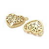 Brass Micro Pave Cubic Zirconia Pendants KK-K355-09G-2