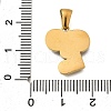 304 Stainless Steel Pendants STAS-K297-01G-E-3