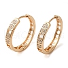 Brass Cubic Zirconia Hoop Earrings for Women EJEW-M238-09KCG-1