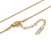 2Pcs 2 Style Ion Plating(IP) 304 Stainless Steel Flat Round Pendant Necklaces Set NJEW-G090-07G-4
