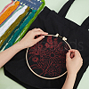 DIY Flower Pattern Tote Bag Embroidery Making Kit DIY-WH0349-21B-4