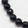Natural Agate Round Beads Strand G-L084-12mm-28-2
