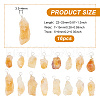 FINGERINSPIRE 16Pcs Rough Raw Natural Citrine Pendants G-FG0001-08-4