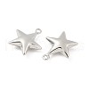 Star Brass Pendants KK-M327-08B-P-2