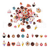 Beadthoven 80Pcs 20 Styles Opaque Resin Pendants RESI-BT0001-26-2