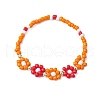 Glass Stretch Bracelets BJEW-JB11075-01-1