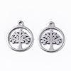 201 Stainless Steel Charms X-STAS-T050-020P-1