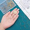 Unicraftale 100Pcs 2 Colors 316 Surgical Stainless Steel Wine Glass Charms Rings STAS-UN0028-95B-2