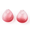 Baking Painted Transparent Glass Petal Beads DGLA-N004-20-2