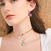 CHGCRAFT 12Pcs 6 Colors Transparent Resin Pendants CRES-CA0001-22-6