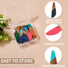  20Pcs 10 Colors Resin & Walnut Wood Big Pendants RESI-TA0001-71-13